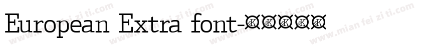 European Extra font字体转换